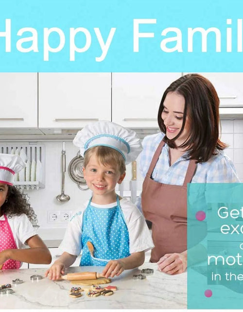 Load image into Gallery viewer, Kids Cooking Set, 11 Piece Chef Role Play Kit for Girls Ages 3-8, Includes Apron, Chef Hat, Oven Mitt, Utensils &amp; Baking Tools, Pretend Play Kitchen Gift, Blue
