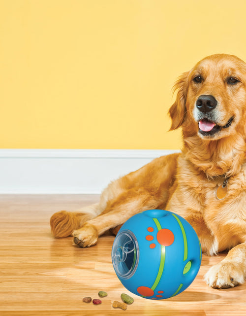 Load image into Gallery viewer, Wobble Wag Giggle Treat Ball, Interactive Dog Toy &amp; Treat Dispenser, Blue
