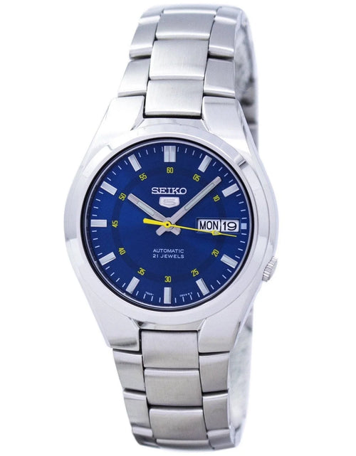 Load image into Gallery viewer, Men'S 5 Automatic SNK615K Blue Stainless-Steel Automatic Dress Watch
